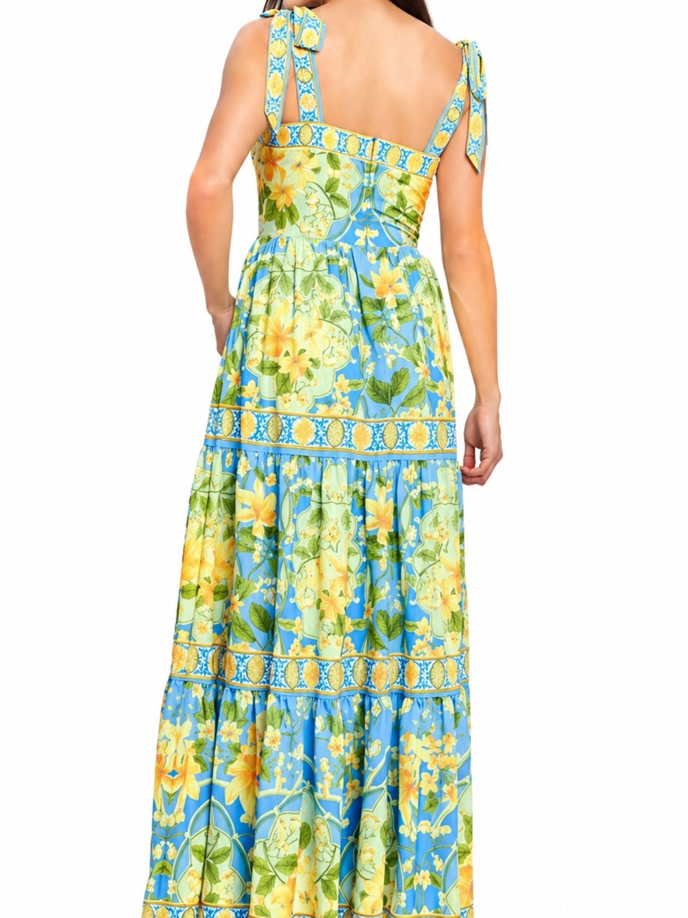 Flying Tomato GOLDEN HOUR BLOOM WOVEN MAXI DRESS - Picture 12 of 12